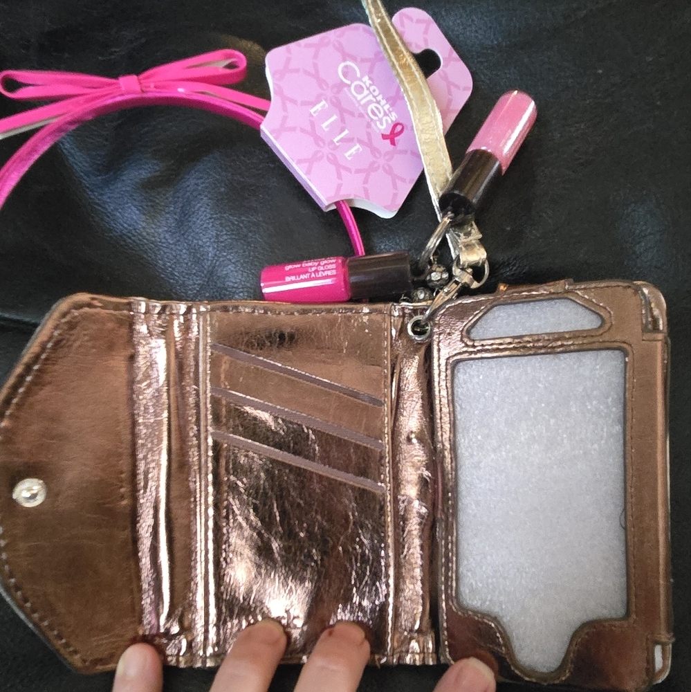 mark. Gold Glittery Wristlette with Pink Lip Gloss & Elle Bow Headband - Picture 5 of 7